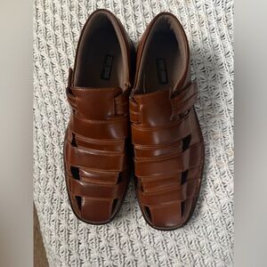 Stacy Adams Men’s Fisherman Faux Leather Sandals Brown Size 10.5M Stacy adams mens sandals - Gem main image 2